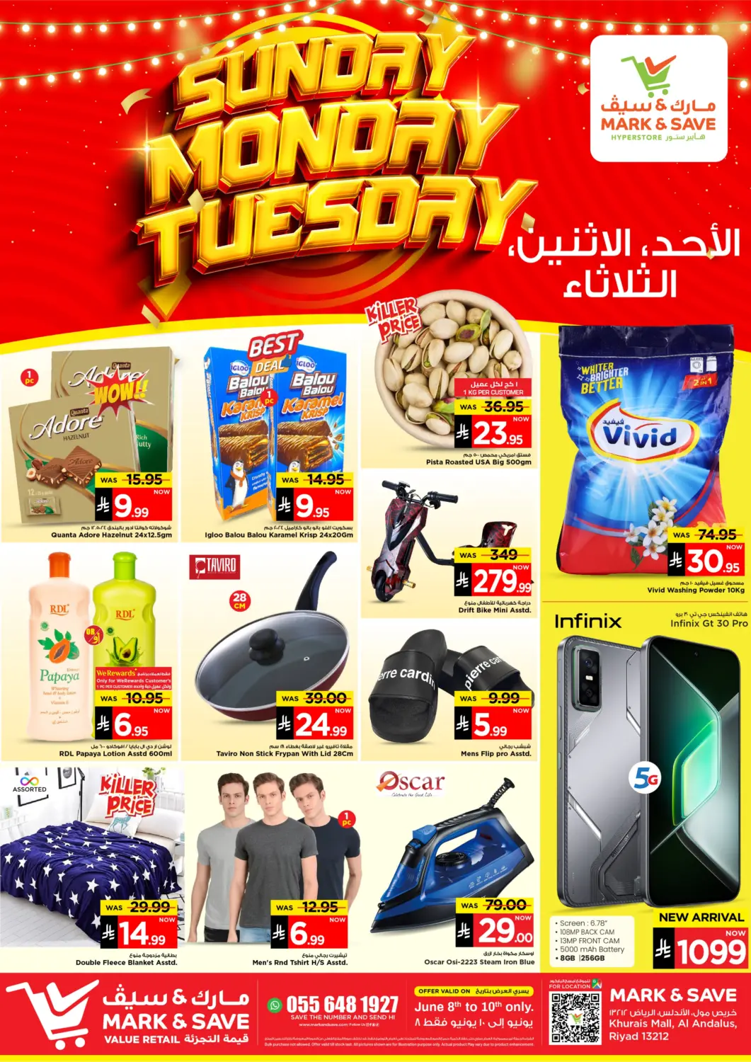 KSA, Saudi Arabia, Saudi - Riyadh Mark & Save offers in D4D Online. Sunday Monday Tuesday. . Till 10th June