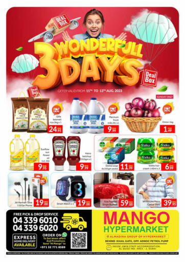 UAE - Dubai Mango Hypermarket LLC offers in D4D Online. Al Quoz -  Ind area - 2, Dubai. . TIll 13th August
