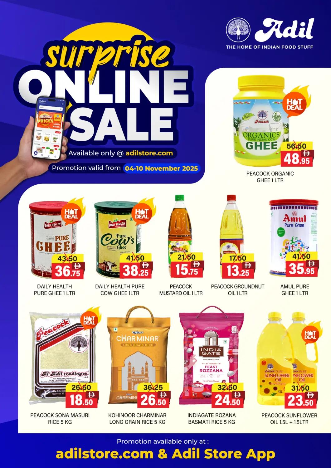 UAE - Dubai Adil Supermarket offers in D4D Online. Surprise Online Sale. . Till 10th November