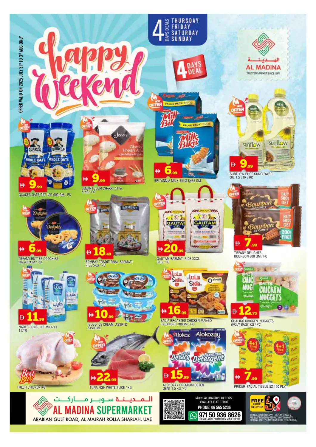 UAE - Sharjah / Ajman AL MADINA offers in D4D Online. Al Majrah - Rolla. . Till 3rd August