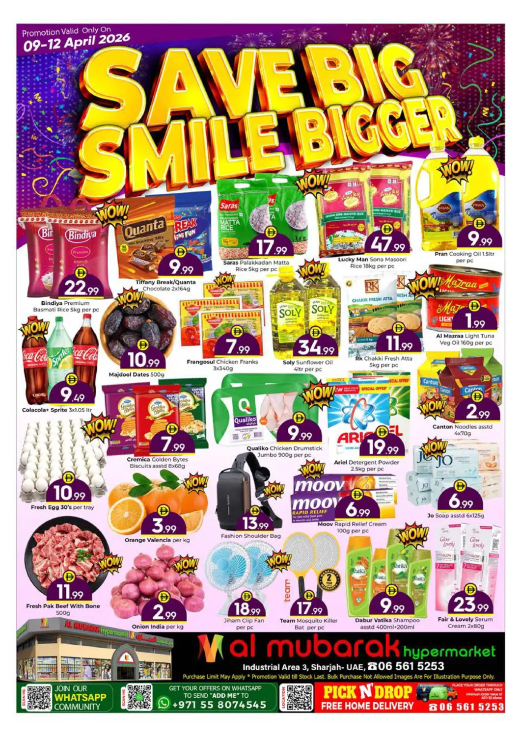 UAE - Sharjah / Ajman Mubarak Hypermarket Sharjah offers in D4D Online. Save Big Smile Bigger. . Till 12th April