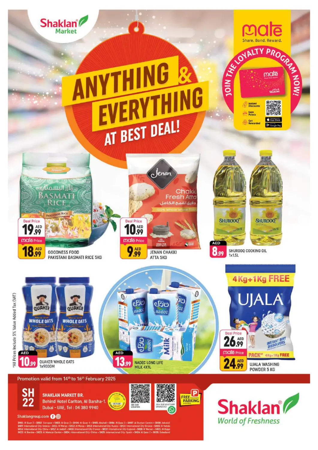 UAE - Dubai Shaklan  offers in D4D Online. Al Barsha 1, Dubai. . Till 16th February