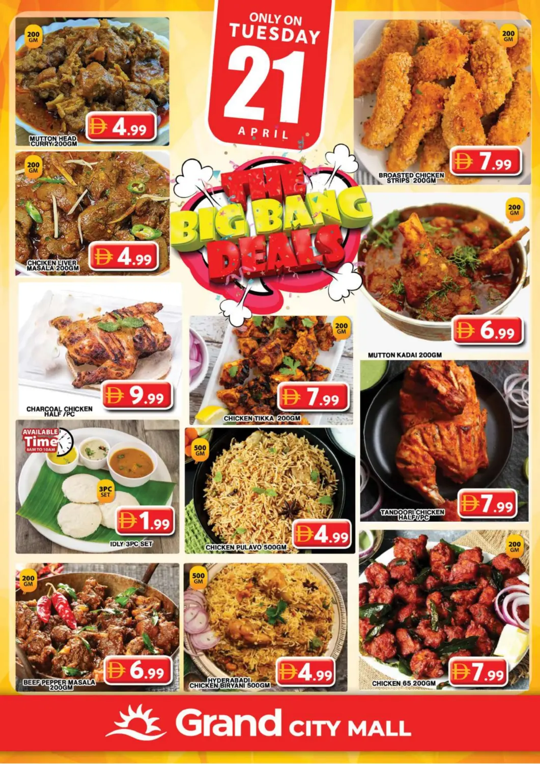 UAE - Dubai Grand Hyper Market offers in D4D Online. City Mall, Dubai. . Only On 21st April