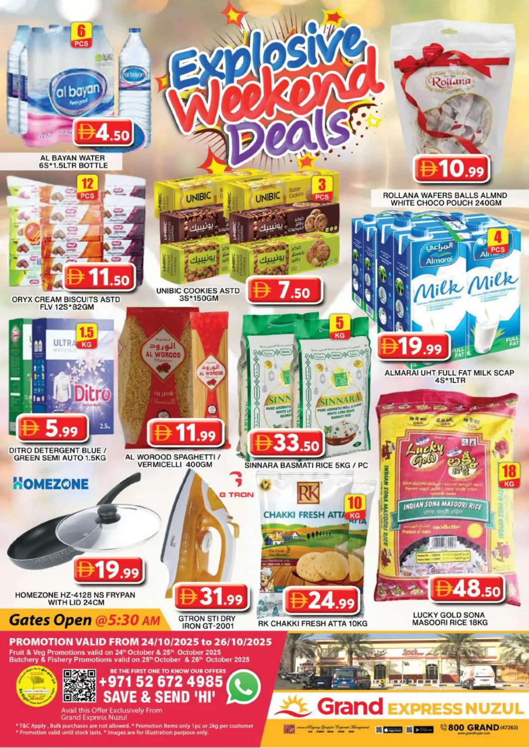 UAE - Dubai Grand Hyper Market offers in D4D Online. Grand express Nuzul. . Till 26th October