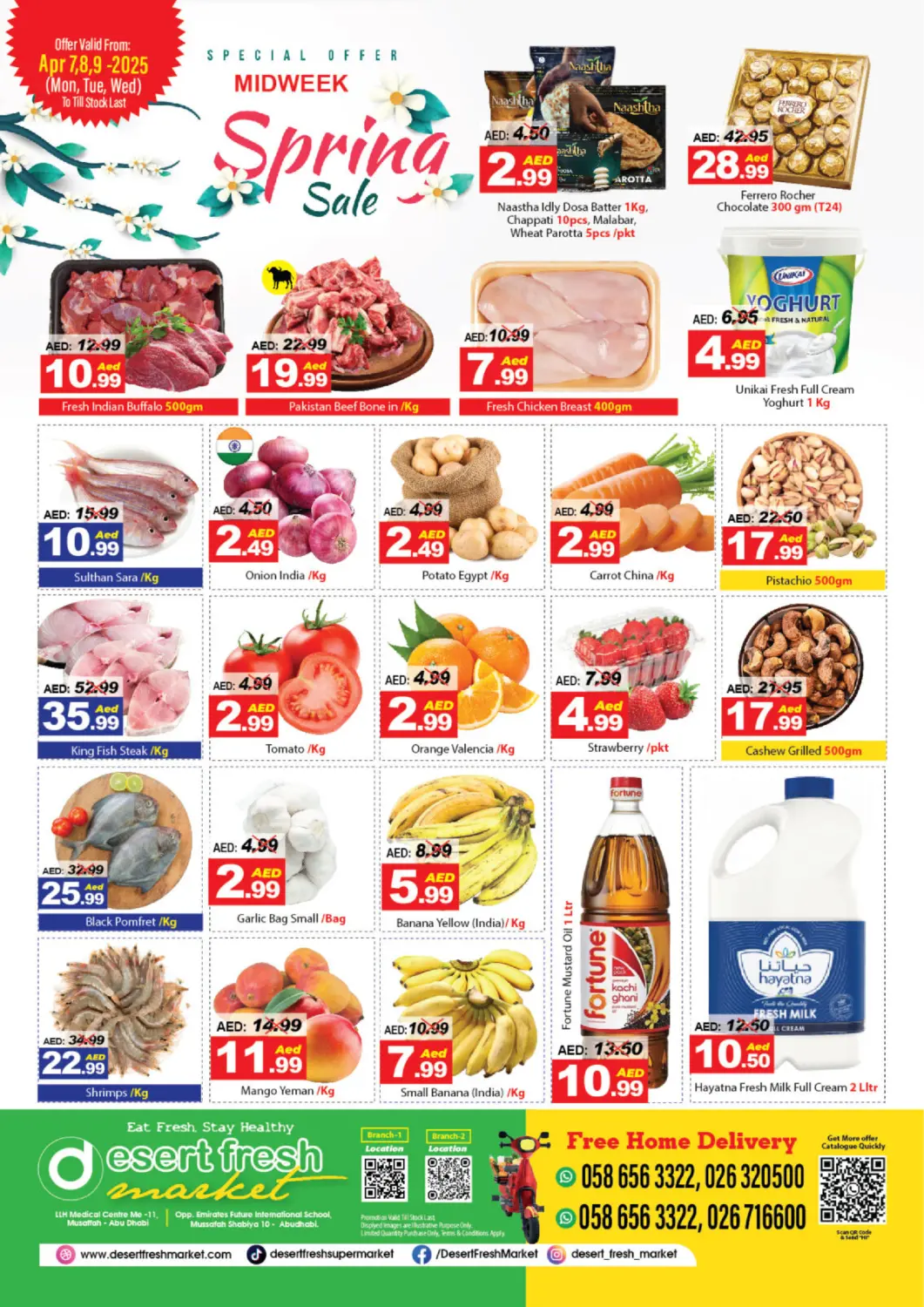 UAE - Abu Dhabi DESERT FRESH MARKET  offers in D4D Online. Midweek Spring Sale. . Till 9th March