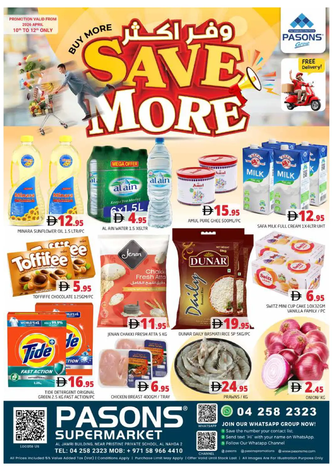 UAE - Dubai Pasons Hypermarket offers in D4D Online. Al Nahda 2- Dubai. . Till 12th April