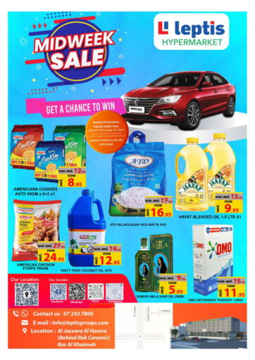 UAE - Ras al Khaimah Leptis Hypermarket  offers in D4D Online. Midweek Sale @Al Jazeerah al Hamrah, RAK. . Till 15th March