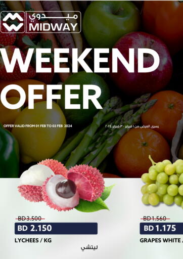 Bahrain Midway Supermarket offers in D4D Online. Weekend Offer. . Till 3rd February