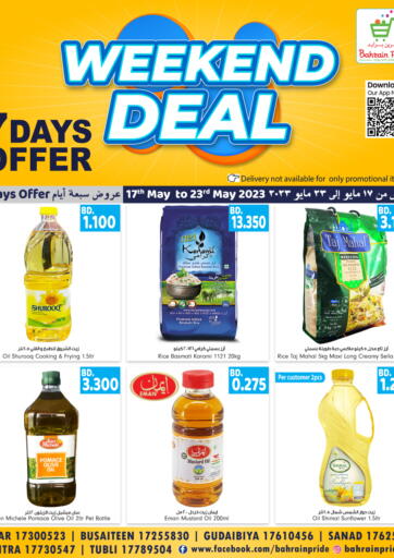 Bahrain Bahrain Pride offers in D4D Online. Weekend Deal. . Till 23th May