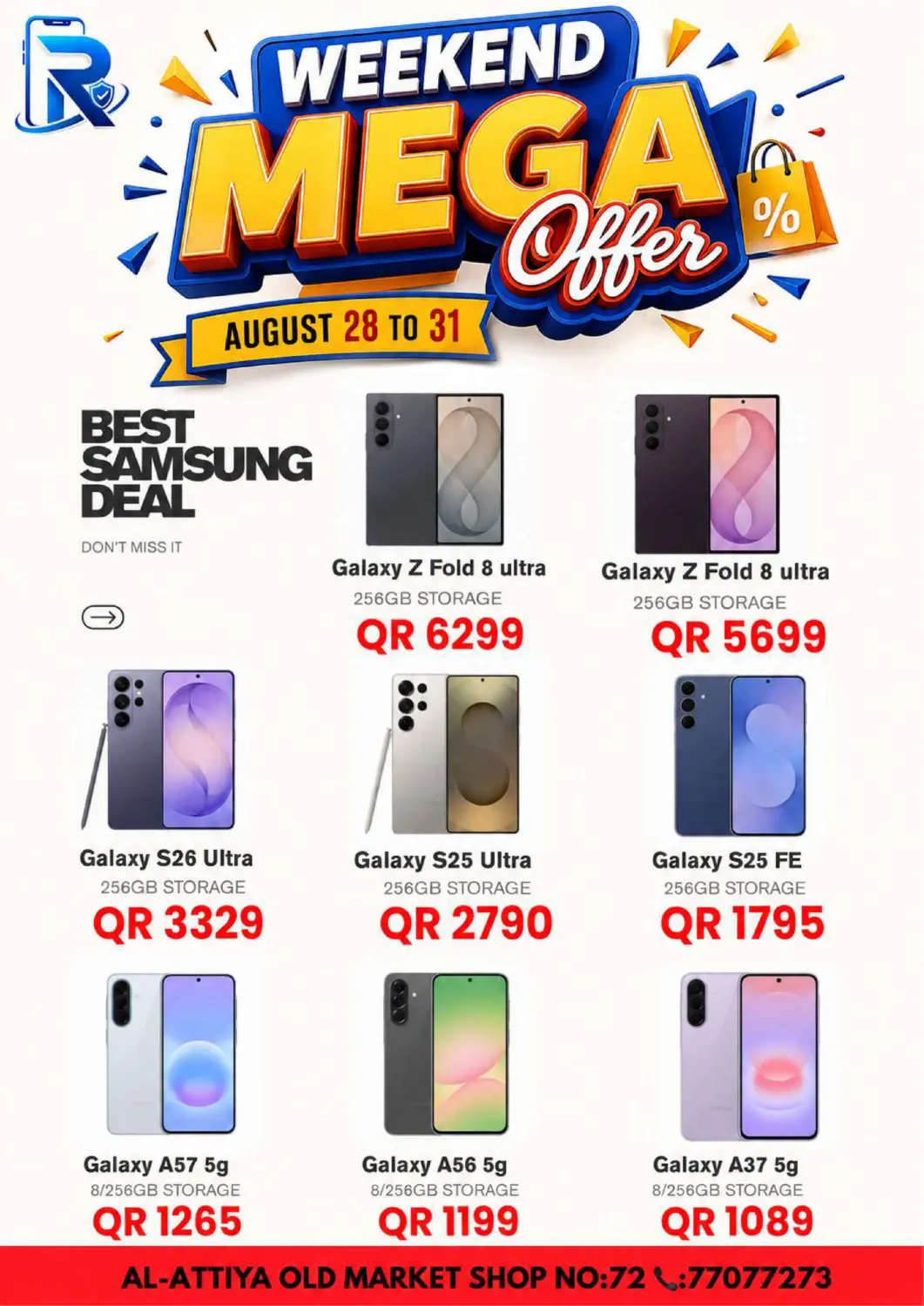 Qatar - Al Wakra Al Raihan Mobile offers in D4D Online. Weekend Mega Offer. . Till 31st August