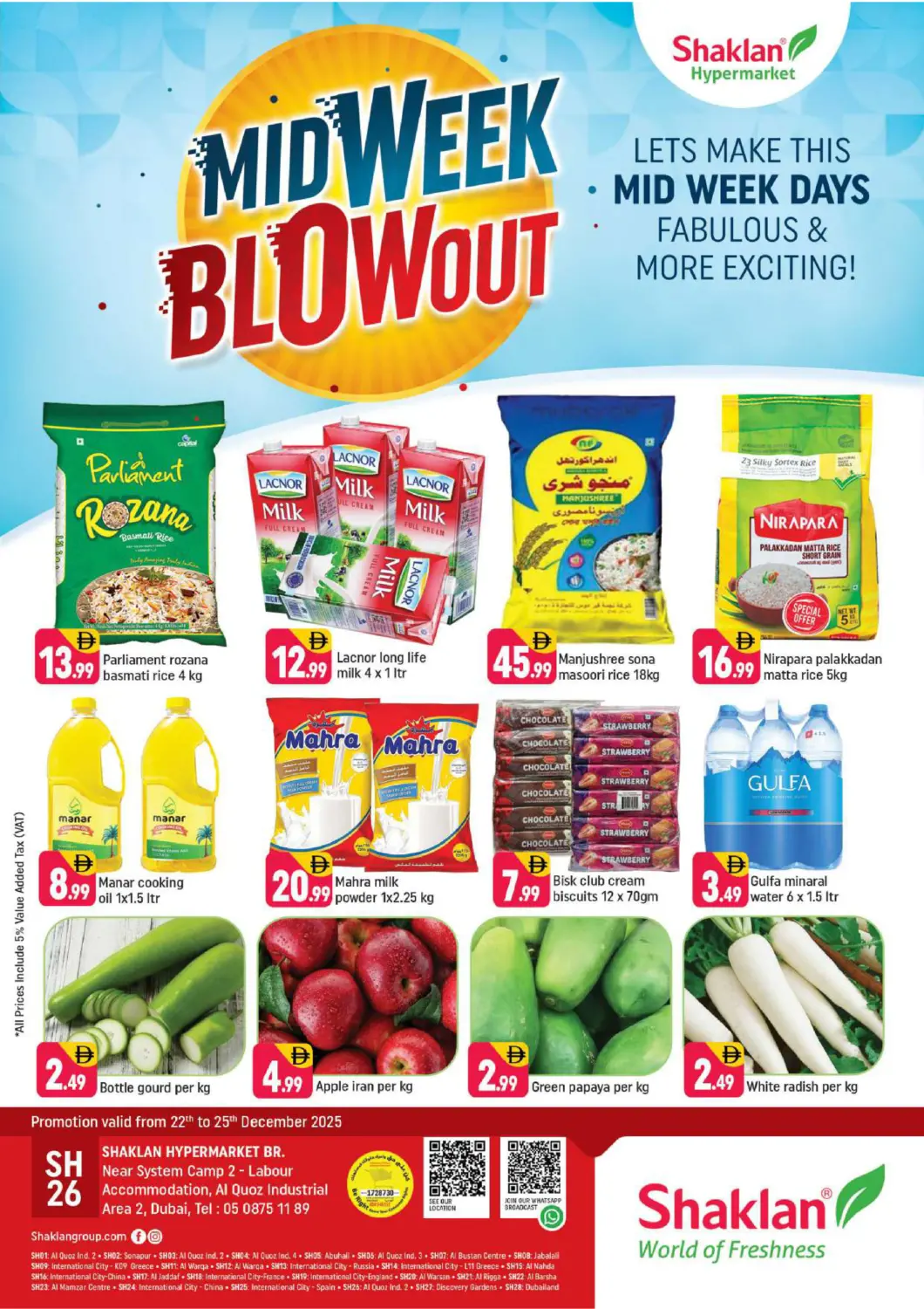 UAE - Dubai Shaklan  offers in D4D Online. Near System Camp 2-Labour,Al Quoz Ind Area 2. . Till 25th December