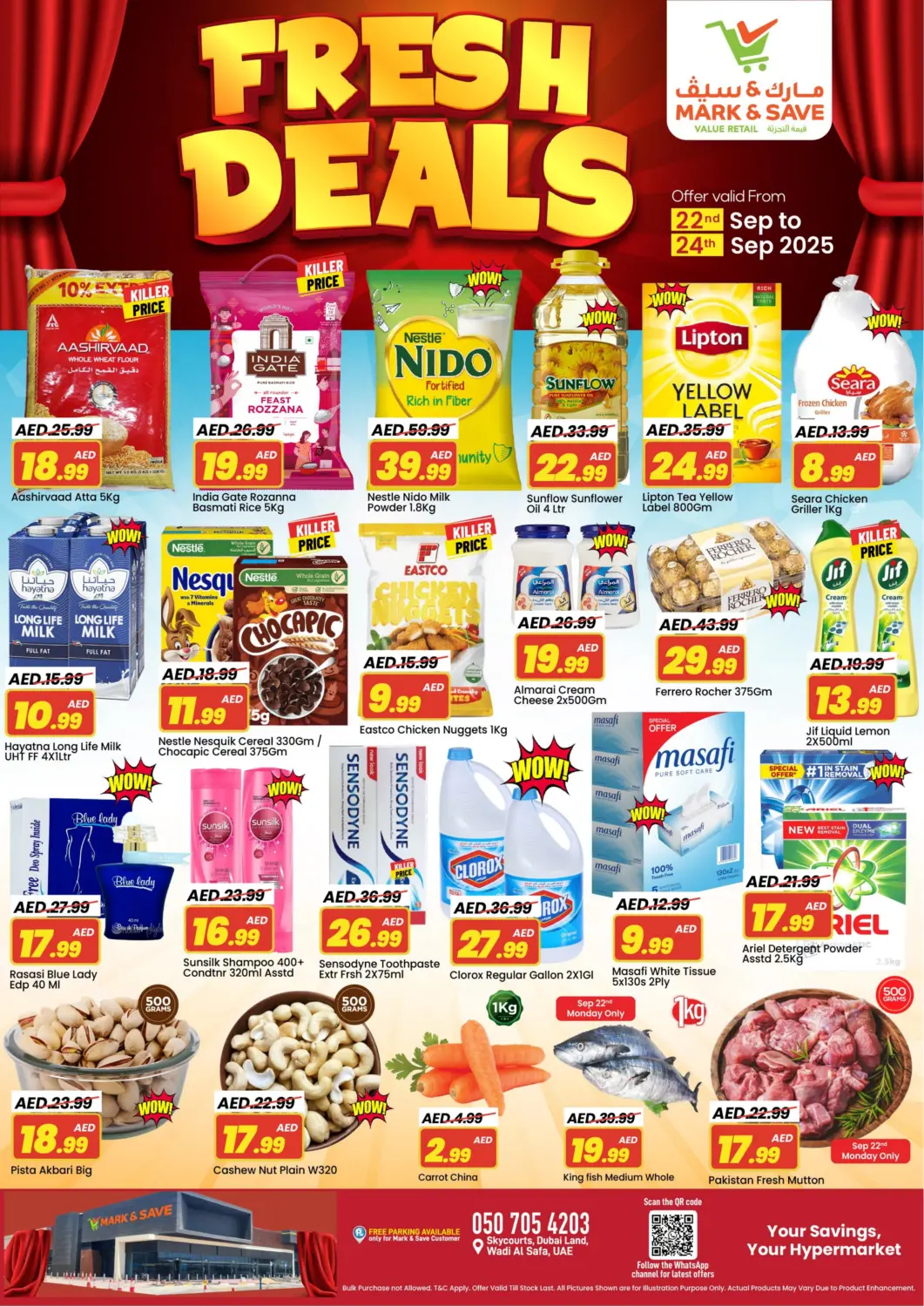 UAE - Dubai Mark & Save offers in D4D Online. Wadi Al Safa 5, Dubailand. . Till 24th September