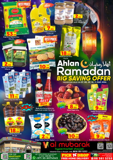 UAE - Sharjah / Ajman Mubarak Hypermarket Sharjah offers in D4D Online. Ahlan Ramadan Offer. . Till 11th March