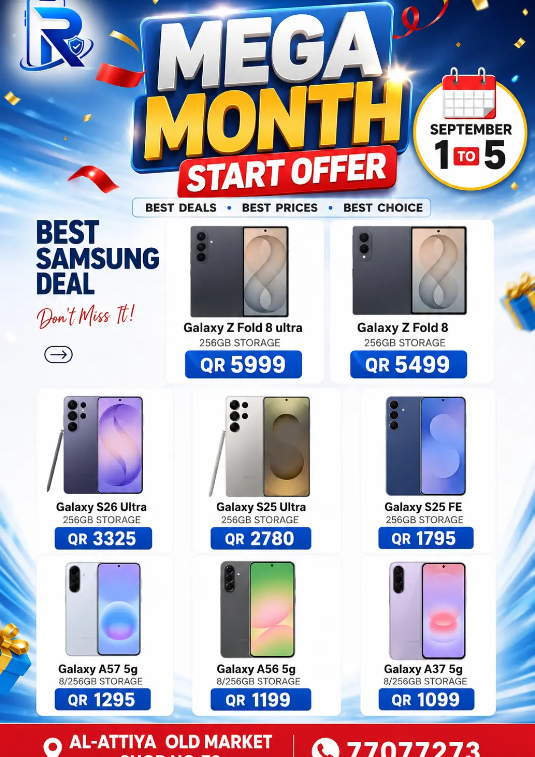 Qatar - Al Wakra Al Raihan Mobile offers in D4D Online. Mega Month-Start Offer. . Till 5th September