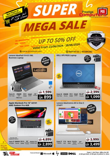 Qatar - Doha Prestige Computers offers in D4D Online. Super Mega Sale. . TIll 28th June