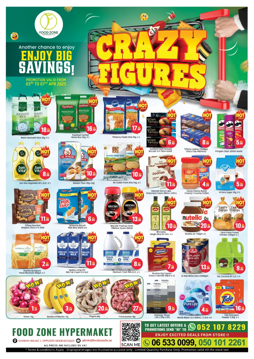 UAE - Sharjah / Ajman FOODZONE HYPERMARKET offers in D4D Online. Enjoy Big Savings. . Till 7th April