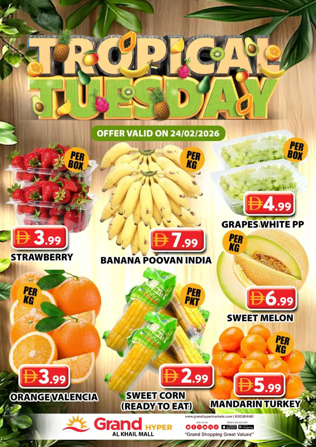 UAE - Dubai Grand Hyper Market offers in D4D Online. Al Khail Mall,Dubai. . Only On 24th February