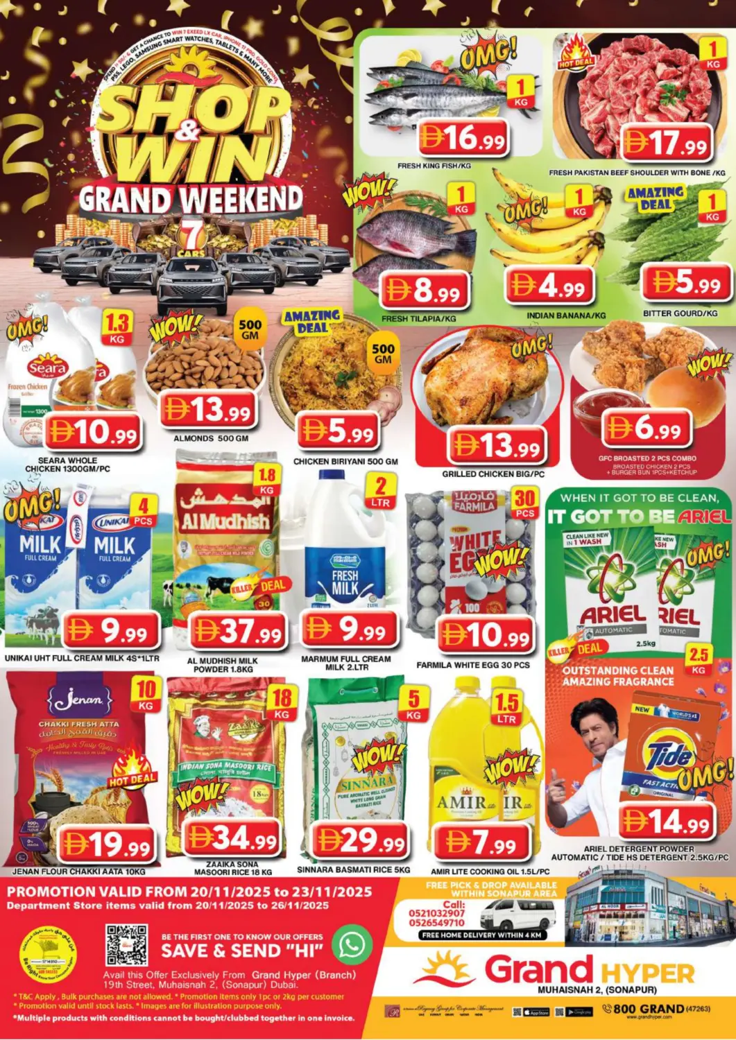 UAE - Dubai Grand Hyper Market offers in D4D Online. Muhaisnah 2, (Sonapur). . Till 23rd November