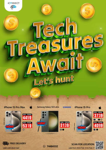 Qatar - Umm Salal iCONNECT  offers in D4D Online. Tech Treasures Await Let's Hunt. . Till 21st February