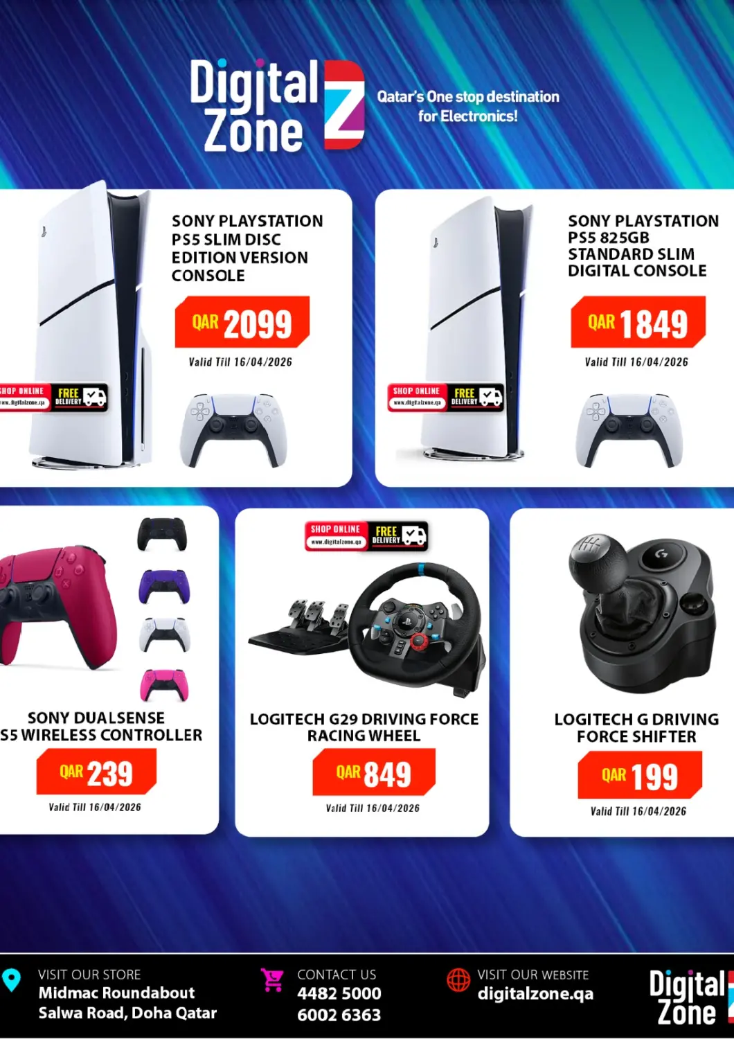 Qatar - Al Daayen Digital Zone Trading offers in D4D Online. PlayStation Deals. . Till 16th April