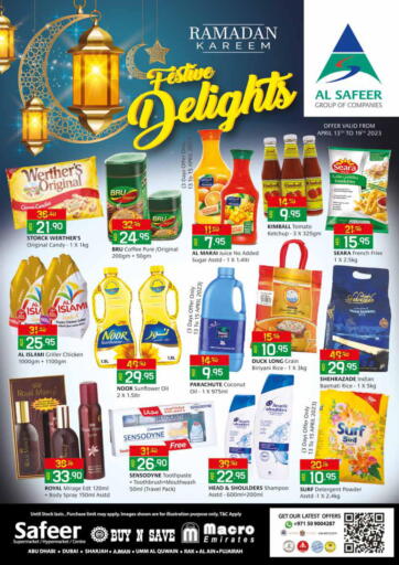 UAE - Ras al Khaimah Safeer Hyper Markets offers in D4D Online. Festive Delights. . Till 19th April