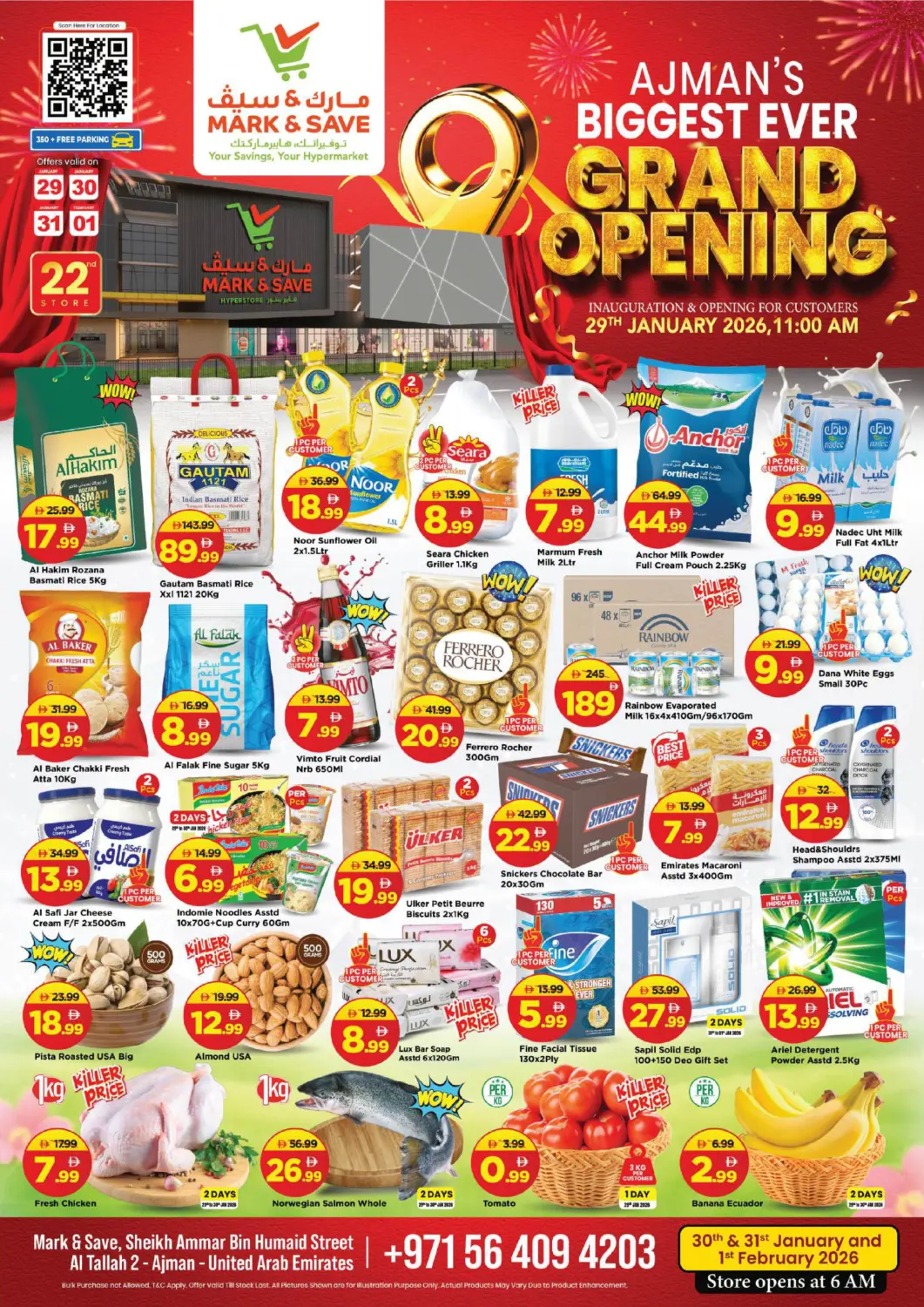 UAE - Sharjah / Ajman Mark & Save offers in D4D Online. Al Tallah 2,Ajman. . Till 1st February