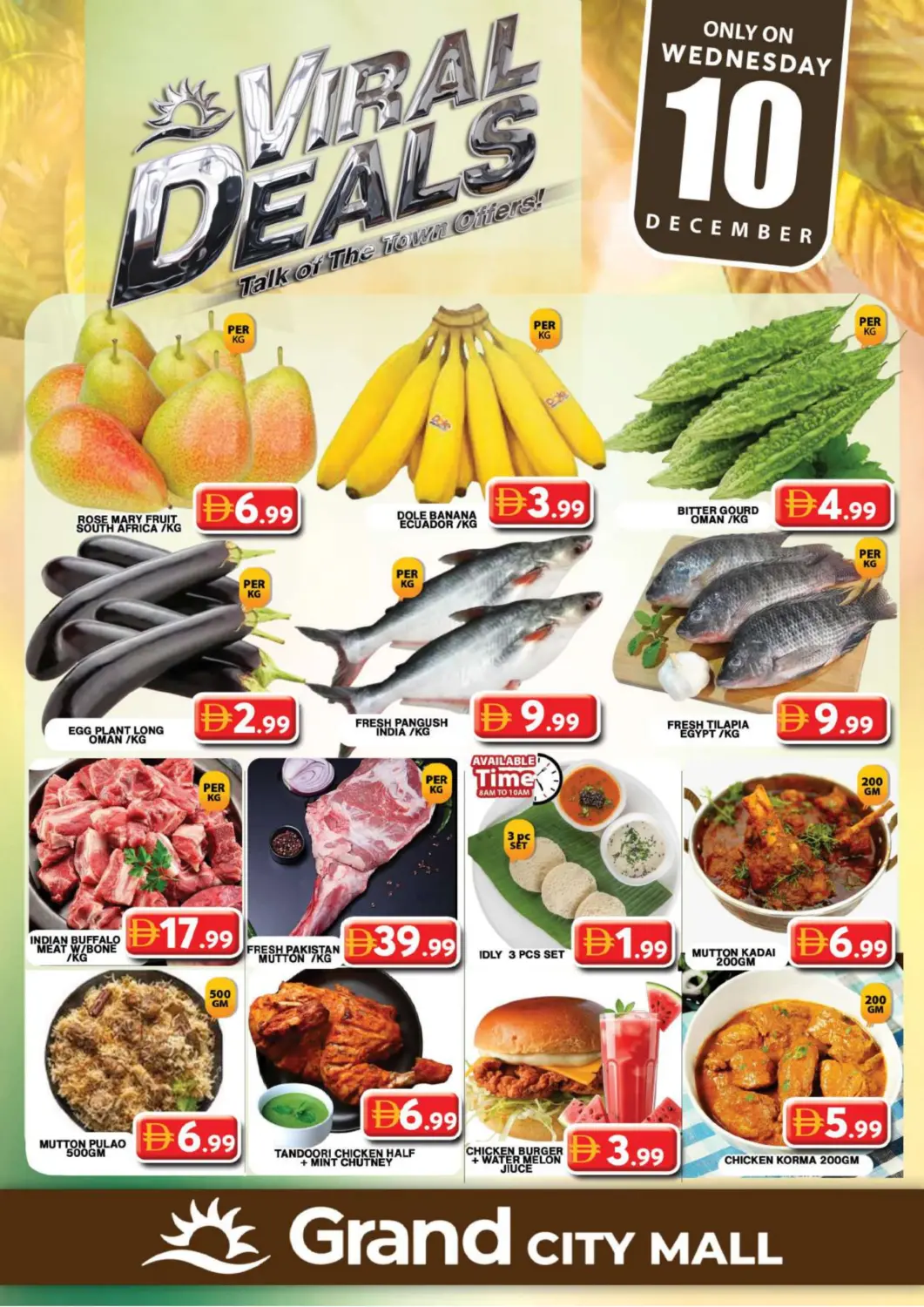 UAE - Dubai Grand Hyper Market offers in D4D Online. Grand City Mall. . Only On 10th December