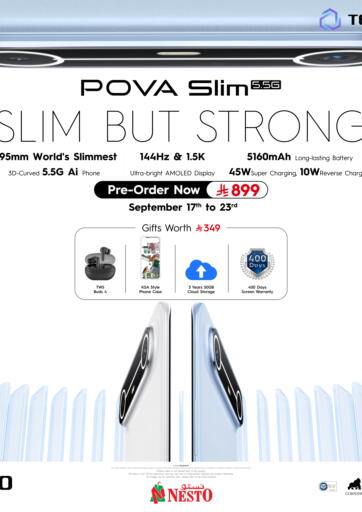 Nesto - POVA Slim in Saudi Arabia Offers - Saudi Arabia POVA Slim