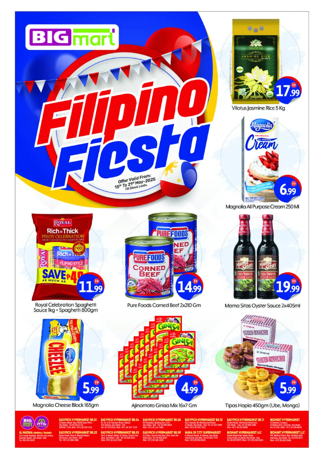 UAE - Abu Dhabi BIGmart offers in D4D Online. Filipino Fiesta. . Till 21st May
