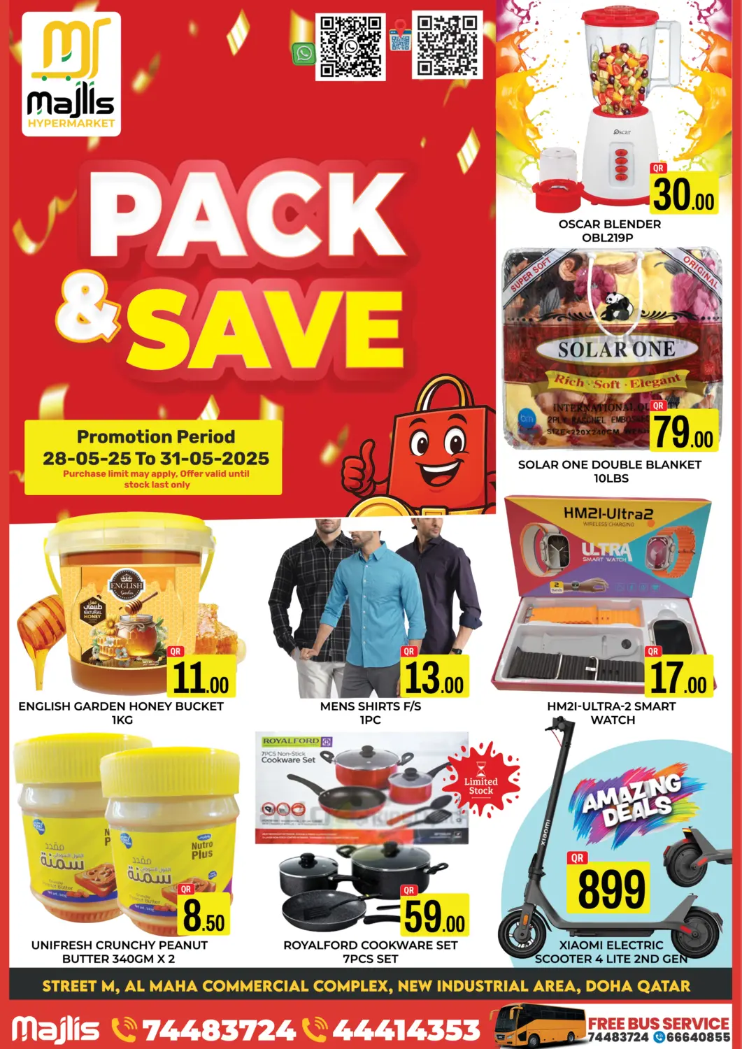 Qatar - Al Rayyan Majlis Hypermarket offers in D4D Online. Pack & Save. . Till 31st May