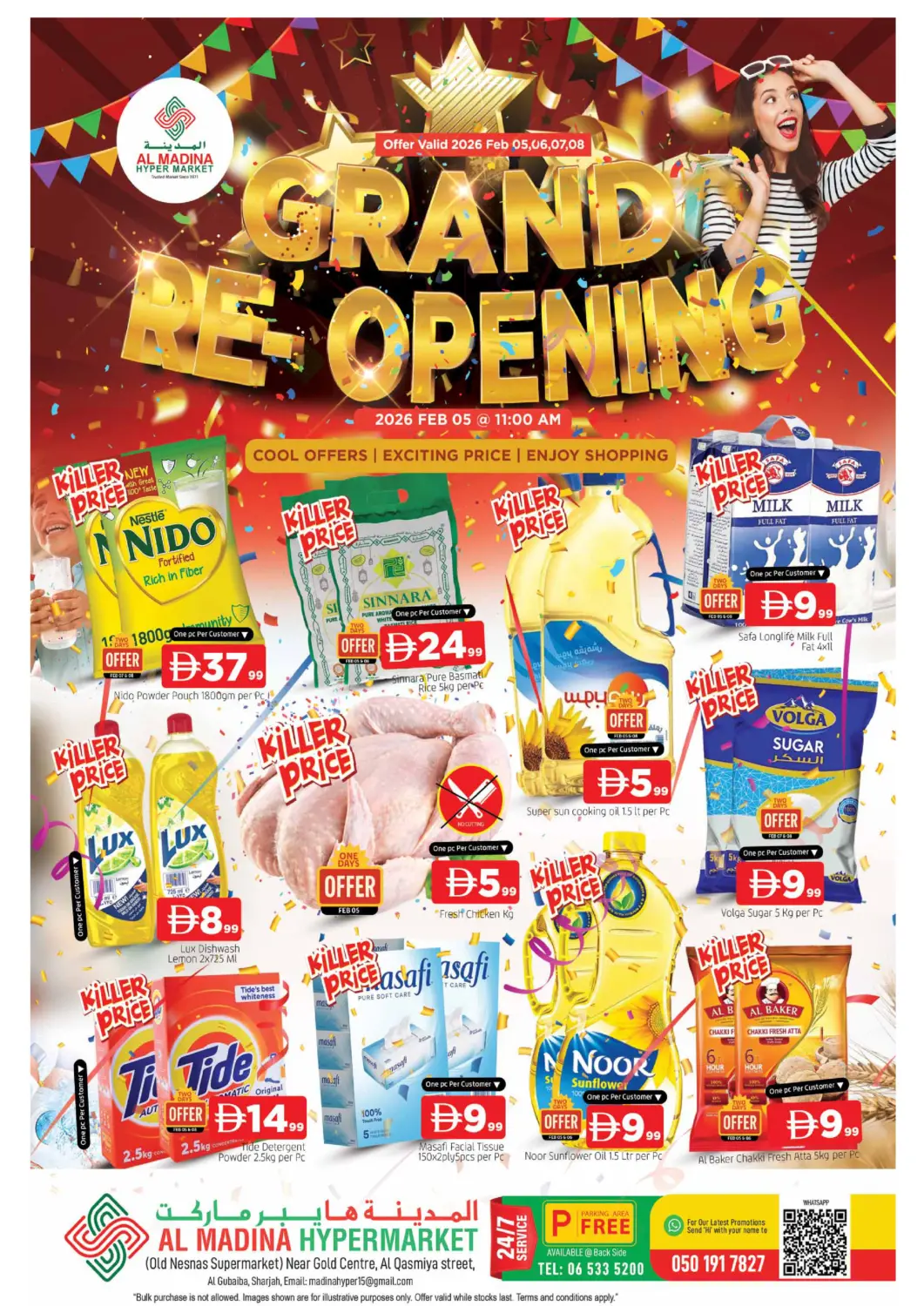 UAE - Sharjah / Ajman AL MADINA offers in D4D Online. Al Qasimia, Sharjah. . Till 8th February