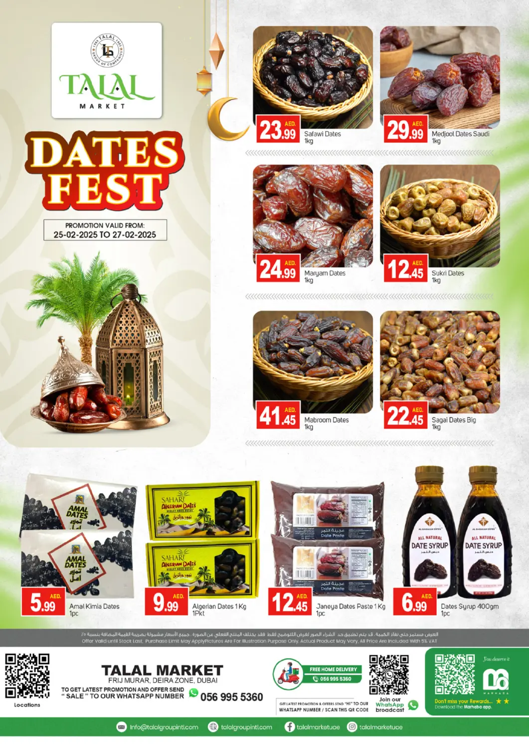 UAE - Dubai TALAL MARKET offers in D4D Online. Frijmurar, Deira. . Till 27th February