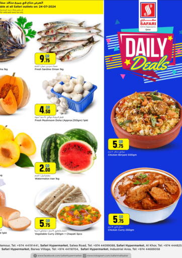 Qatar - Doha Safari Hypermarket offers in D4D Online. Daily Deals. . Only On 24th July