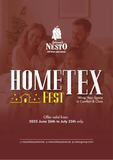 Nesto Hypermarket - Home Tex Fest in UAE Offers - United Arab Emirates Home Tex Fest