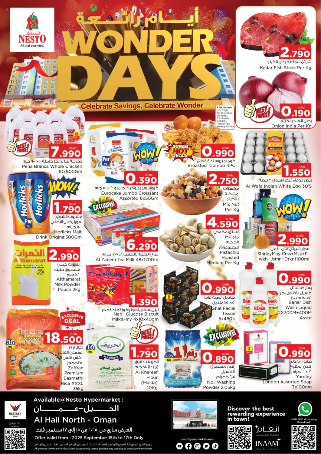 Oman - Muscat Nesto Hyper Market   offers in D4D Online. Al Hail North - Wonder Days. . Till 17th September