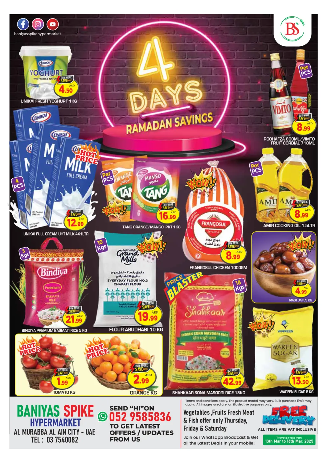 UAE - Abu Dhabi Baniyas Spike  offers in D4D Online. Al Murabba -Al Ain City. . Till 16th March