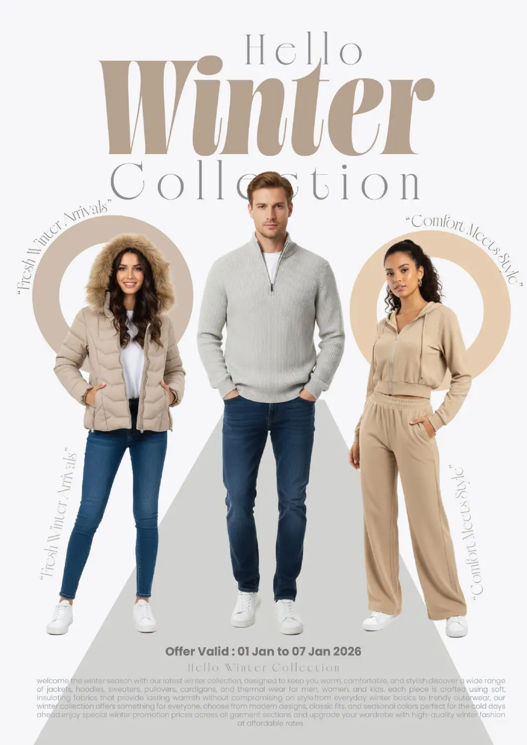 UAE - Sharjah / Ajman Kenz Hypermarket offers in D4D Online. Hello Winter. . Till 7th January