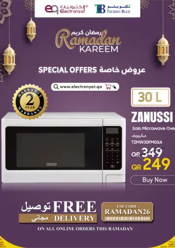 Zanussi Microwave with 2-Year Warranty