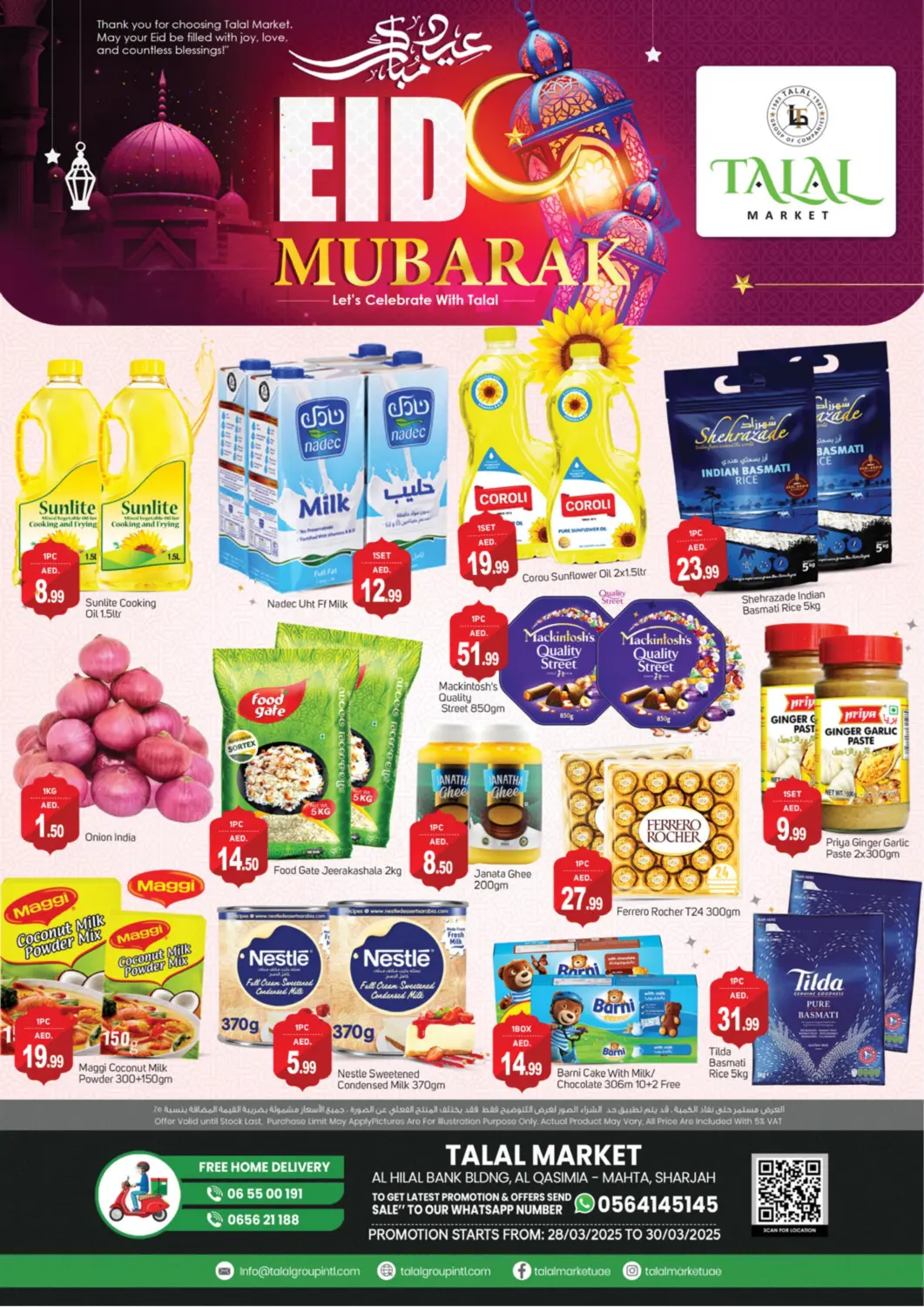 UAE - Dubai TALAL MARKET offers in D4D Online. Qasimiya-Sharjah. . Till 30th March