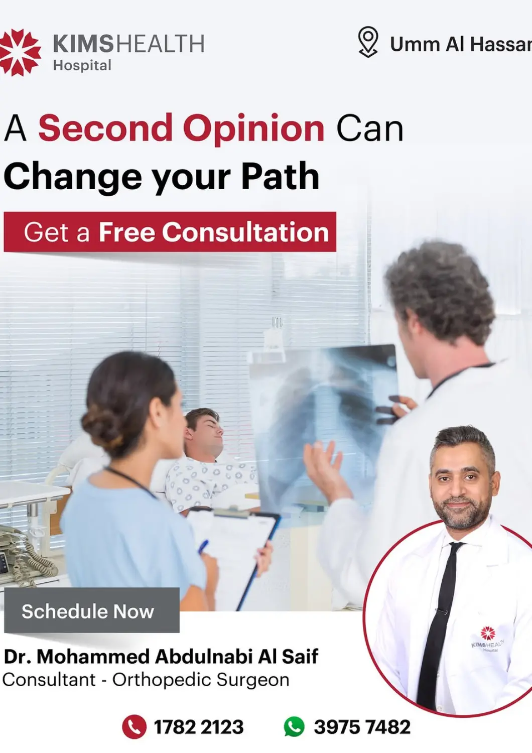 Bahrain KIMSHEALTH Hospital offers in D4D Online. A Second Opinion Can Change your Path. . Till 24th October