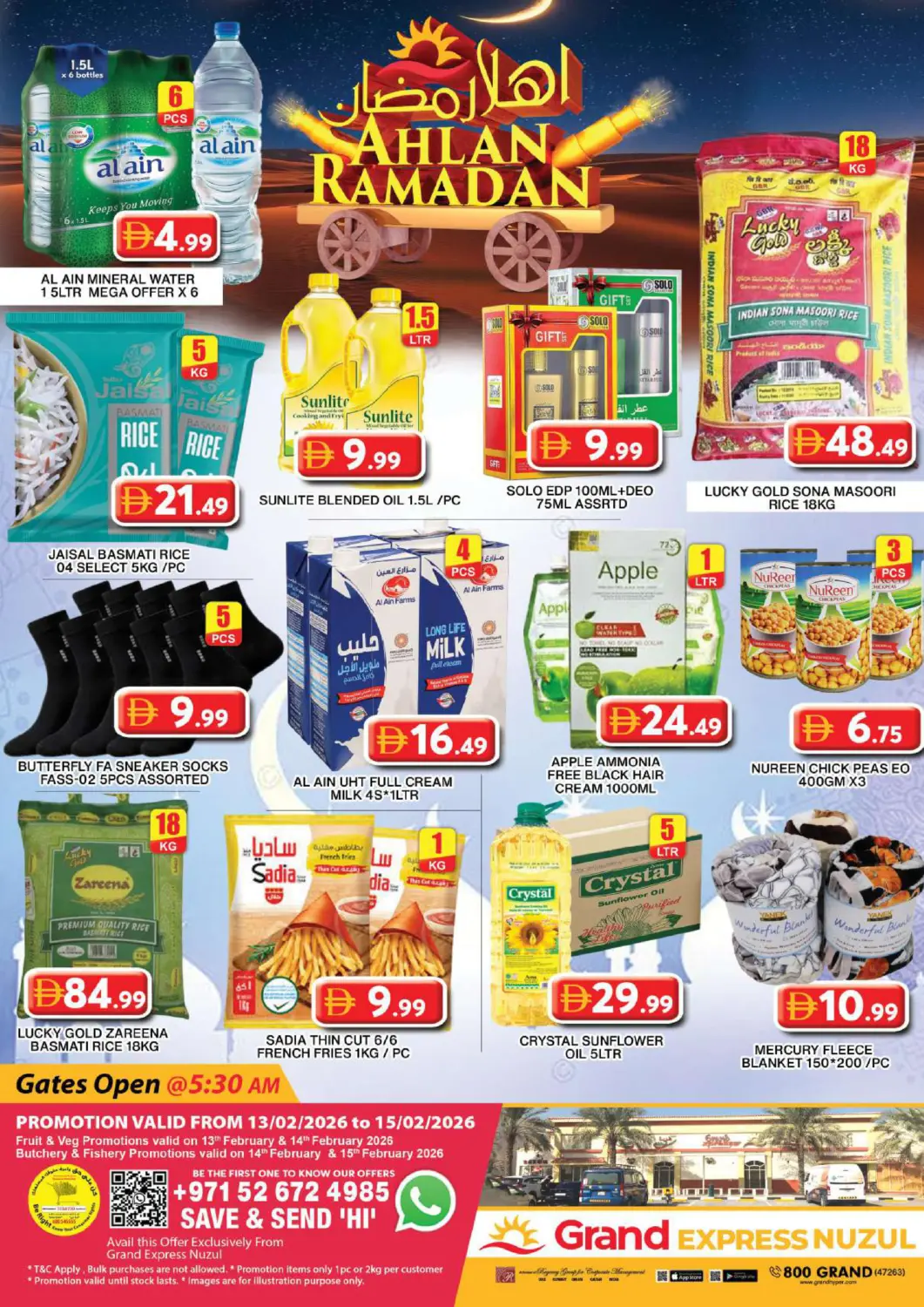 UAE - Dubai Grand Hyper Market offers in D4D Online. Grand Express Nuzul. . Till 15th February