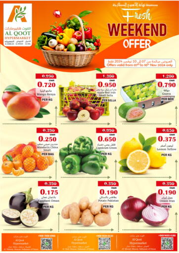 Oman - Muscat Al Qoot Hypermarket offers in D4D Online. Fresh Weekend Offer. . Till 10th November