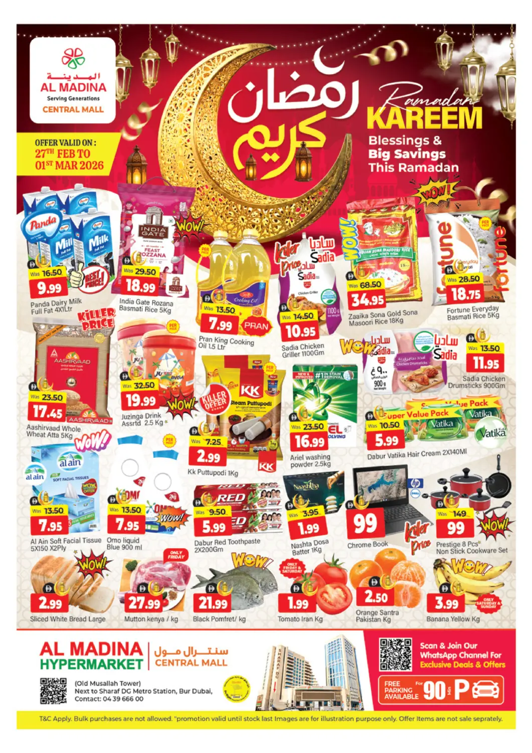 UAE - Dubai Al Madina  offers in D4D Online. Central Mall - Burdubai. . Till 1st March