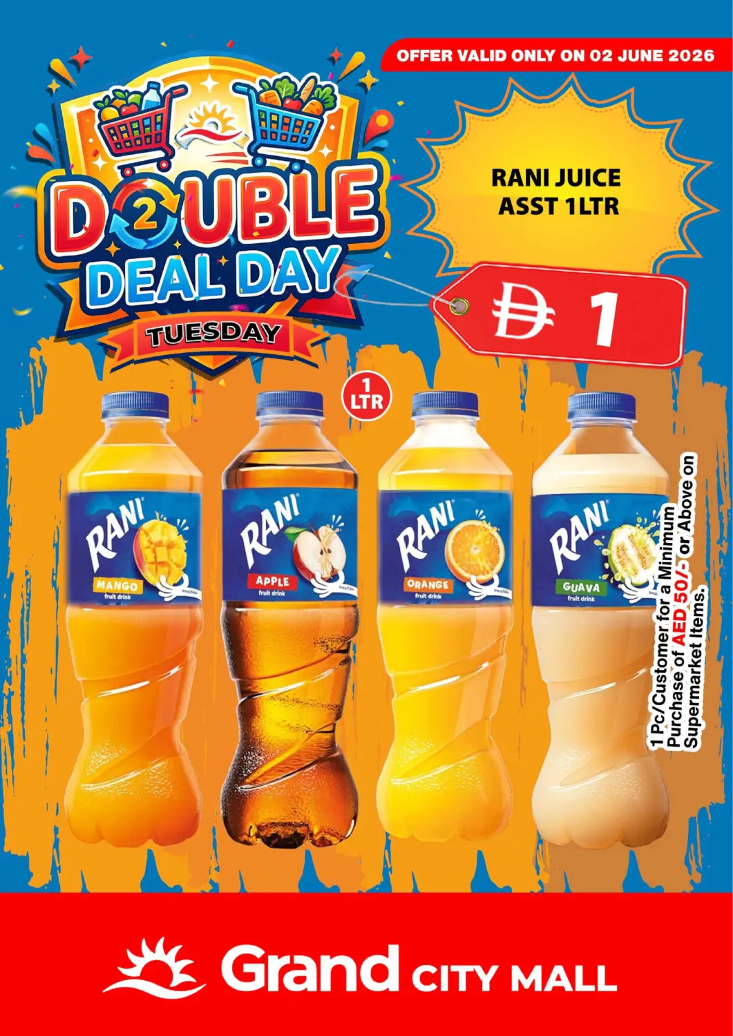UAE - Dubai Grand Hyper Market offers in D4D Online. Grand City Mall, Dubai. . Only On 2nd June