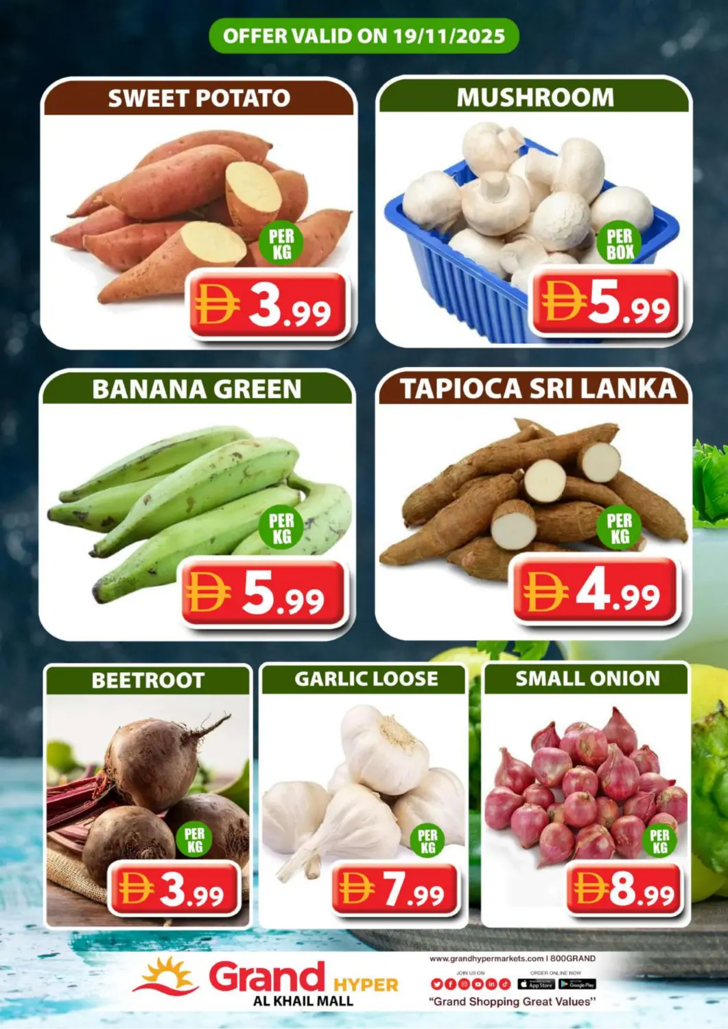 UAE - Dubai Grand Hyper Market offers in D4D Online. Al Khail Mall - Dubai. . Only On 19th November