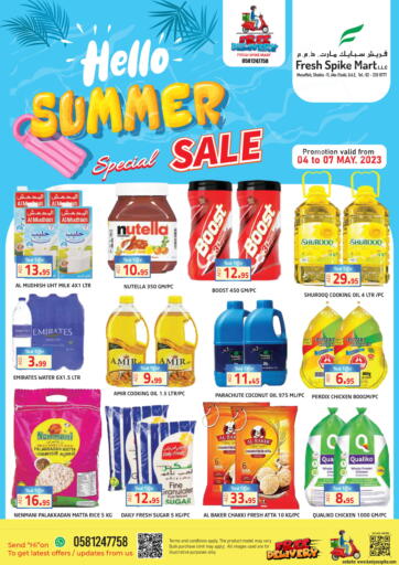UAE - Abu Dhabi Fresh Spike Mart offers in D4D Online. Hello Summer Sale. . Till 7th May