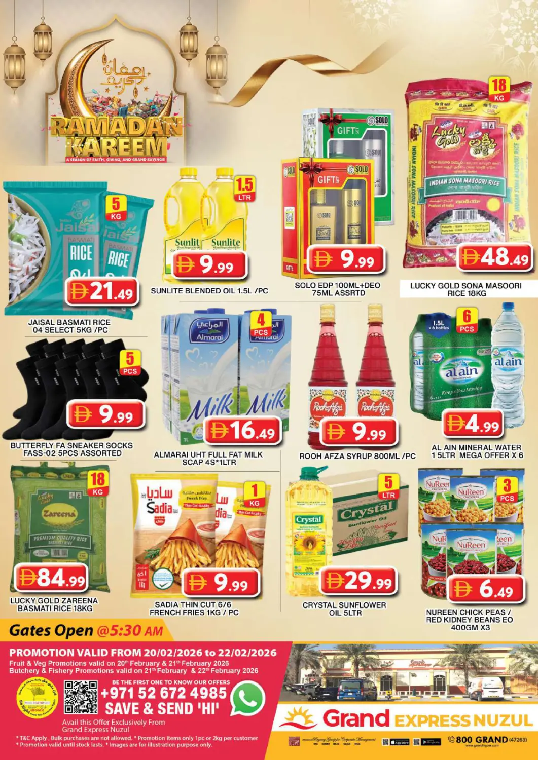 UAE - Dubai Grand Hyper Market offers in D4D Online. Grand express Nuzul. . Till 22nd February