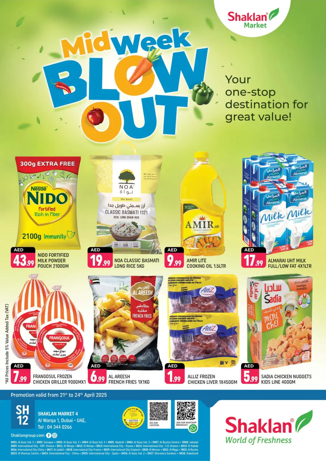 UAE - Dubai Shaklan  offers in D4D Online. Al Warqa 1, Dubai. . Till 24th April
