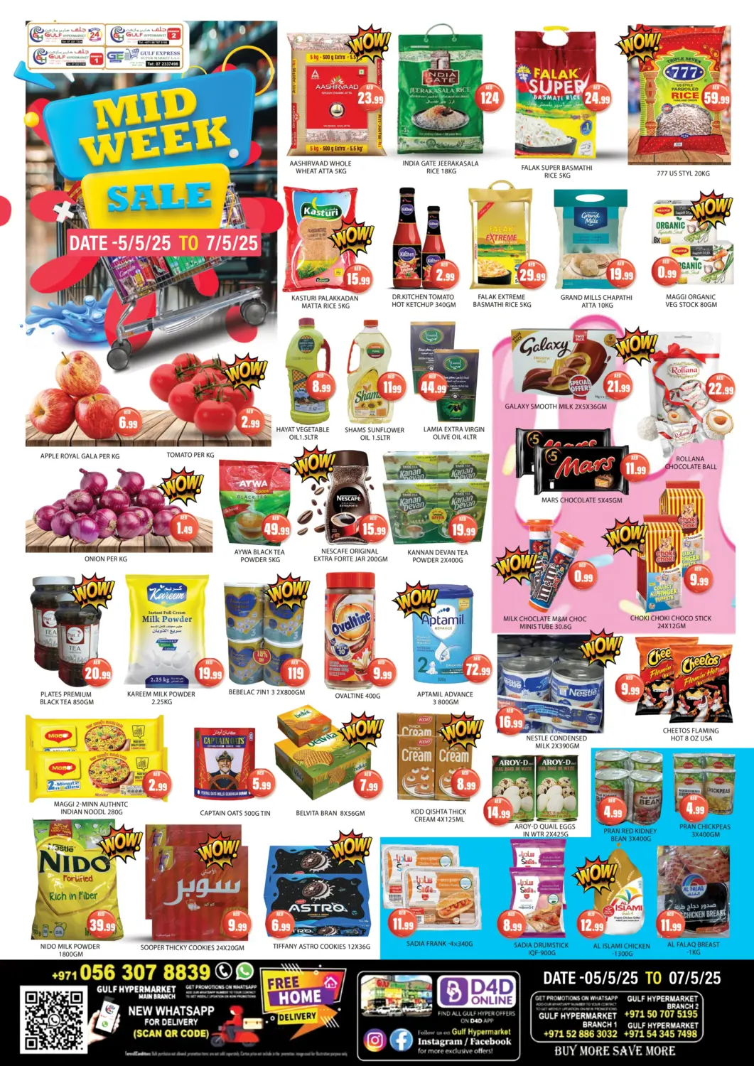 UAE - Ras al Khaimah Gulf Hypermarket LLC offers in D4D Online. Midweek Sale. . Till 7th May