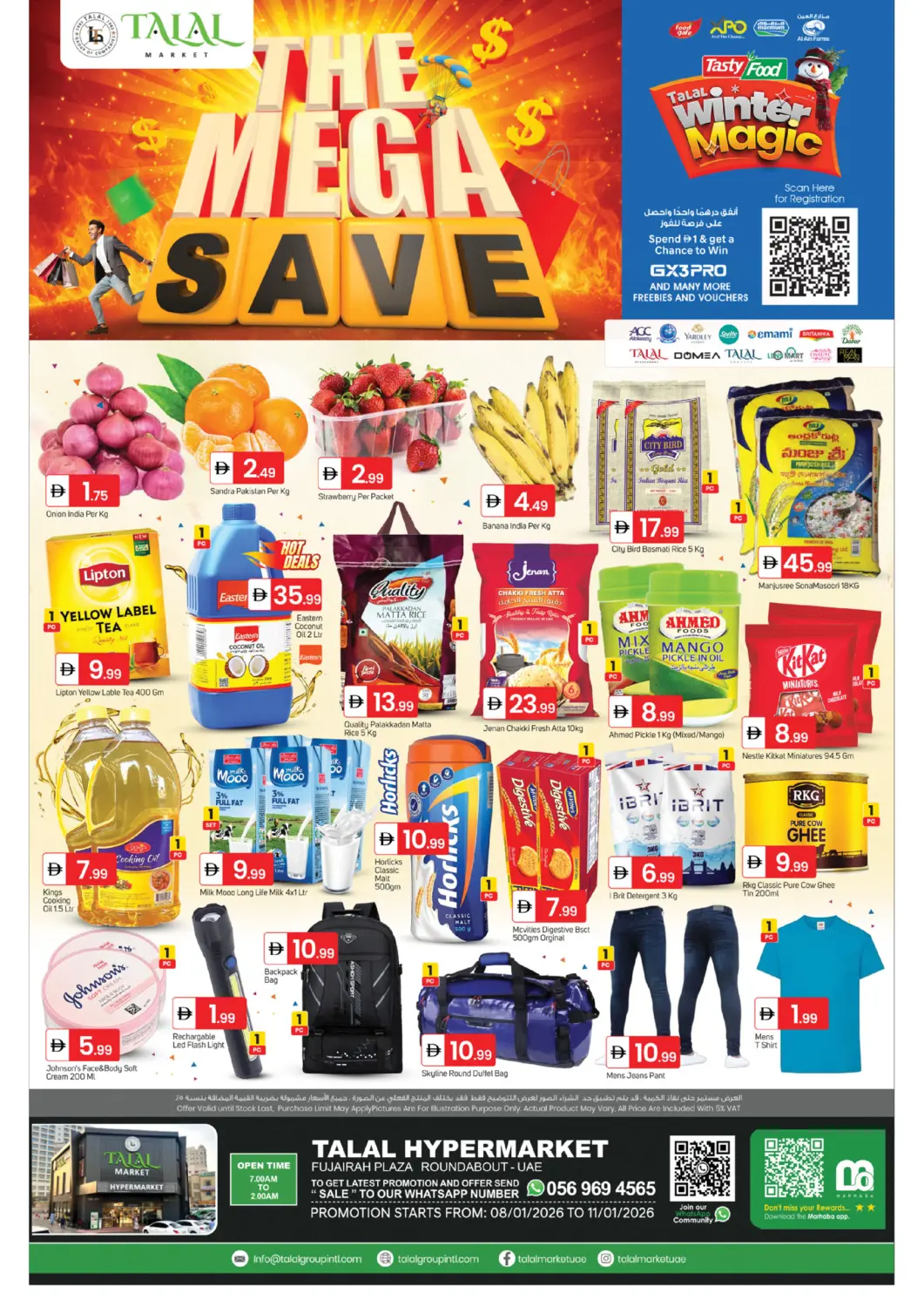 UAE - Fujairah TALAL MARKET offers in D4D Online. Fujairah Plaza Roundabout. . Till 11th January